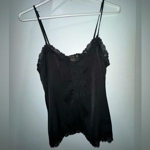 Black lace tank top